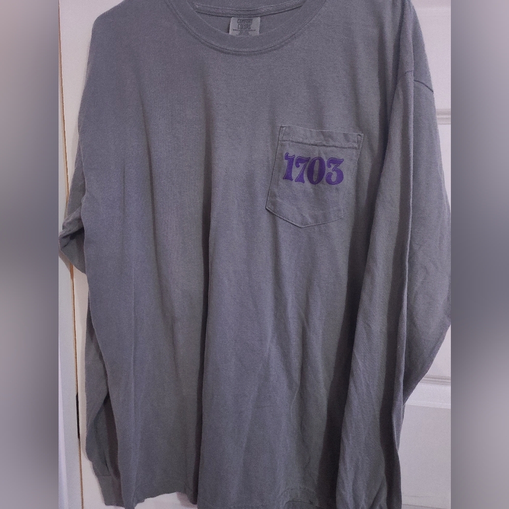 Gray Mardi Gras Mobile Long Sleeve Tee